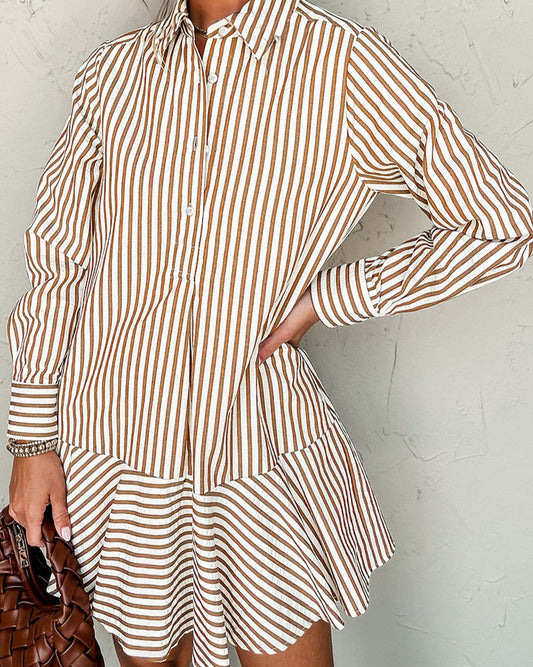 Bronze Stripe Dress