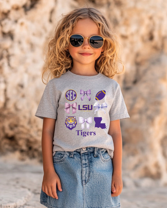 LSU Bows Tigers Toddler Tee