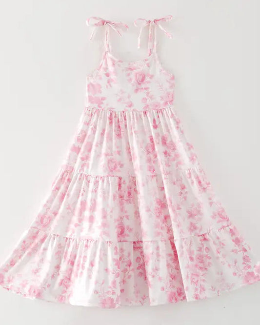 Pink Foral Maxi Dress