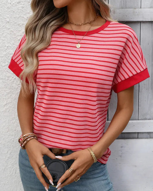 Striped Knit Tee