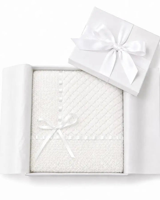 Lace Blanket w/ Ribbon