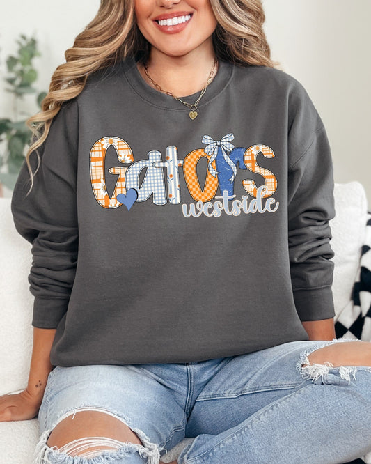 WSJH  Blue & Orange Charcoal Sweatshirt