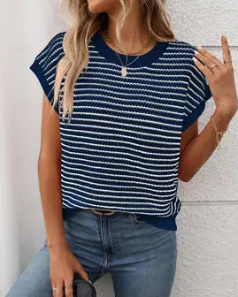 Knitted Stripe Top