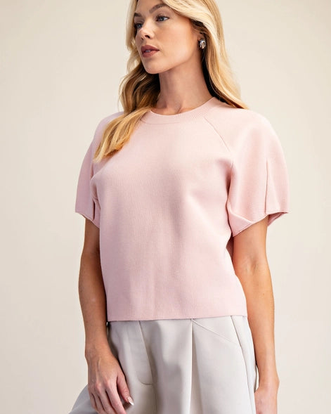 Puff Sleeve Sweater Top