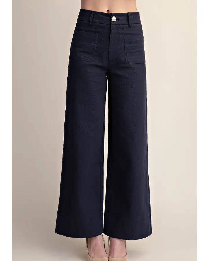 High Rise Wide Leg Pants