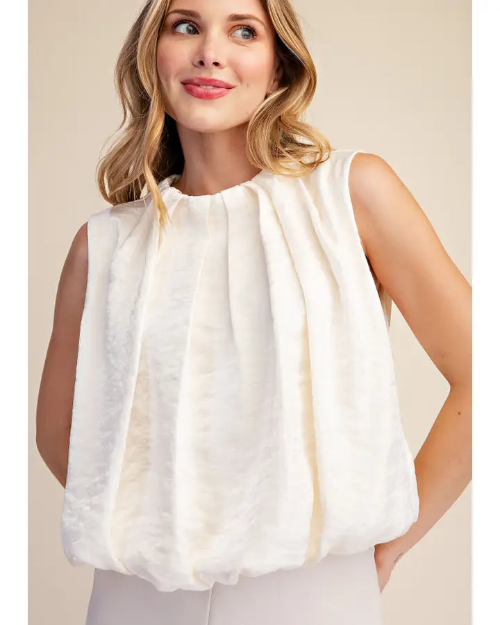 Pleated Balloon Top