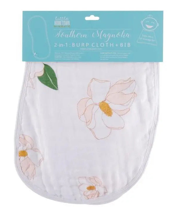Magnolia Burp Cloth & Bib