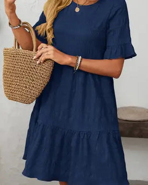 Navy A-Line dress