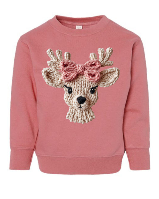 Deer Faux Yarn Mauve SS