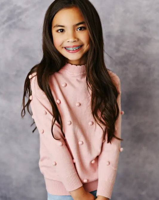 Pink PomPom Sweater
