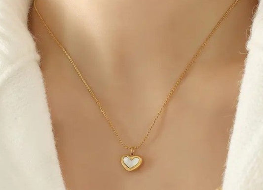 18k Tarnish Free Heart Necklace