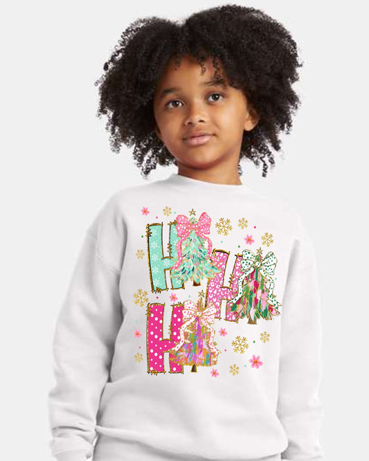 Ho Ho Ho Trees White SS