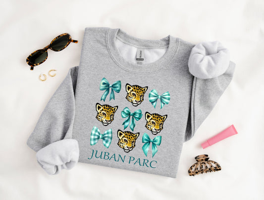 Juban Parc Bows Youth and Adult Gray Sweatshirts