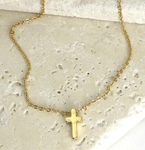 Classic Mini Cross Necklace