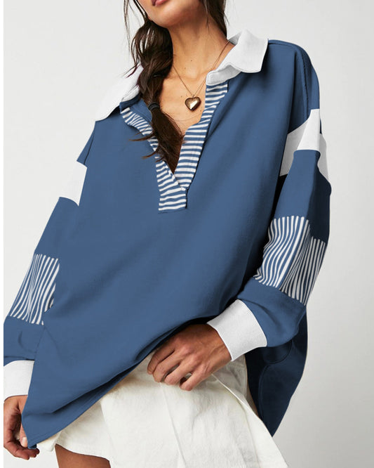 Colorblock Patchwork Sweatshirt