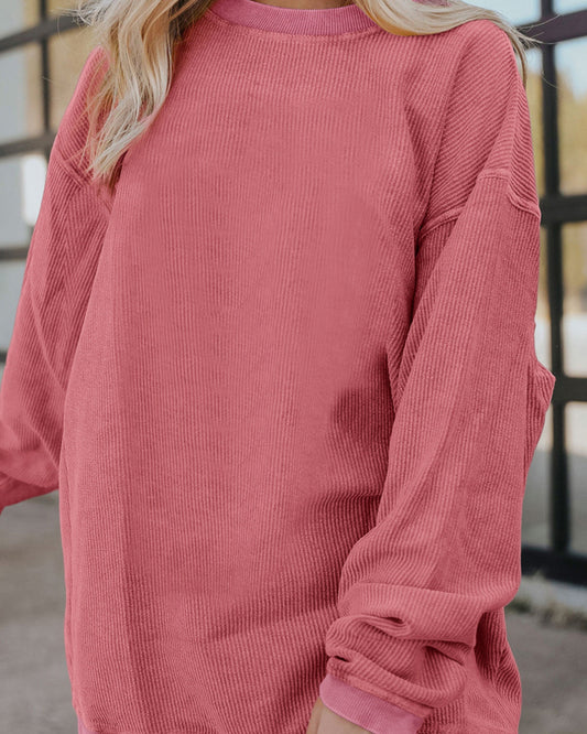Oversize Ribbed Sweatshirt