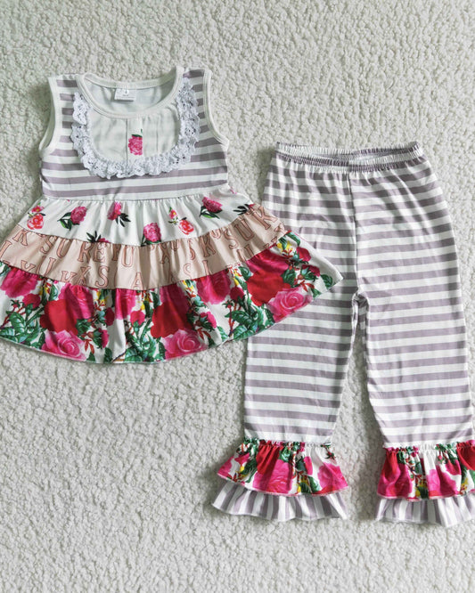 Floral Stripe Set