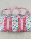 Pink Ruffle Duffle Bag