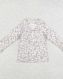 Pink Leopard 1/4 Zip
