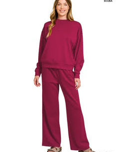 Scuba Crewneck Pants Set