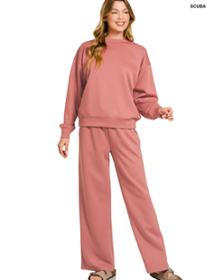 Scuba Crewneck Pants Set