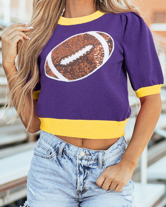 Sequin Shortsleeve Sweater