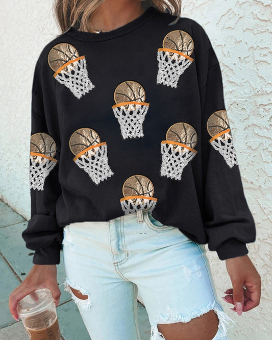 Sequin Patch BB Sweatshirt