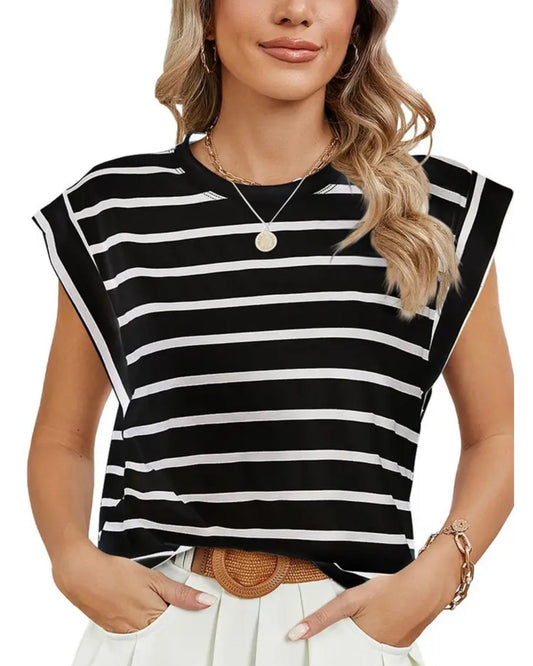 Striped Raglan Top