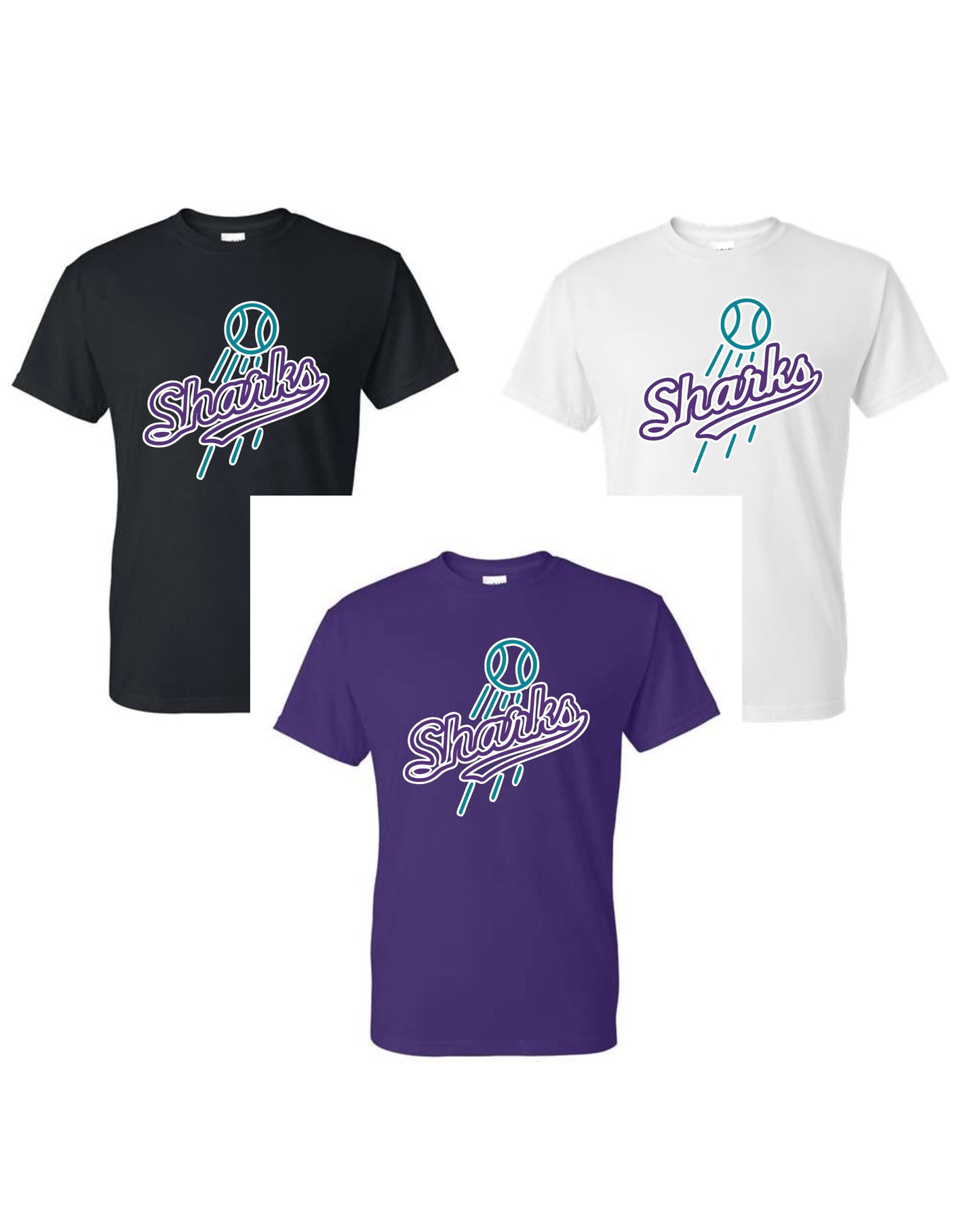 3 Shark Performance Tee